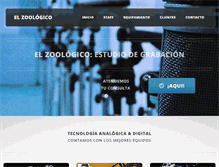 Tablet Screenshot of elzoologico.com